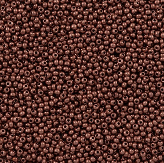 Preciosa Czech 01780 08/0  Bronze Copper Seed Beads - 5 or 10 gm