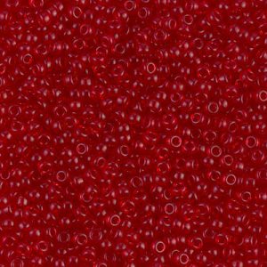Miyuki 11-141   11/0  Transparent Ruby Red Seed Beads - 5 or 10 gm