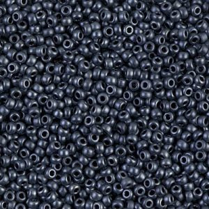 Miyuki 11-2011   11/0 Matte Gunmetal Seed Beads -  5 or 10 gm