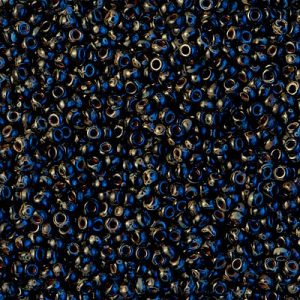Miyuki 11-4511 11/0 Picasso Smoky Black Seed Beads - 5 or 10 gm