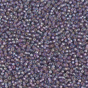 Miyuki 15-1024 15/0 Perles de rocaille améthyste AB doublées d'argent - 5 g