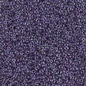 Miyuki 15-223  15/0 Grape Lined Crystal Luster Glass Seed Beads - 5 gm