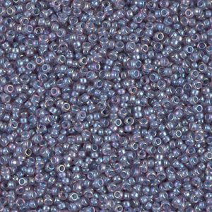 Miyuki 15-360   15/0 Light Amethyst Lined Crystal AB Glass Seed Beads - 5 gm
