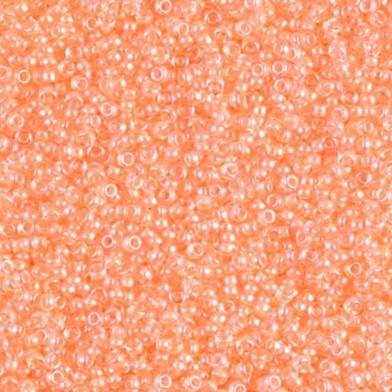 light orange tiny seed beads