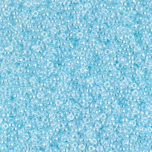 Miyuki 15-522  15/0 Light Aqua Blue Ceylon Glass Seed Beads - 5 gm