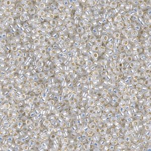 Miyuki 15-551 15/0 Gilt Lined Opal Seed Beads - 5 or 10 gm