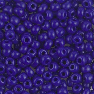 Miyuki 6-414  6/0 Opaque Cobalt Blue Seed Beads - 5 or 10 gm