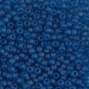 Miyuki 8-149F 8/0 Perles de rocaille bleu Capri transparentes mates - 5 ou 10 g