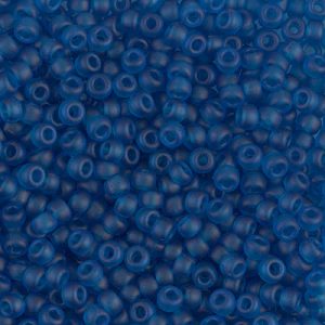 Miyuki 8-149F   8/0 Matte Transparent Capri Blue Seed Beads - 5 or 10 gm