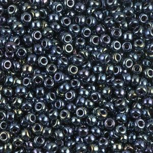 Miyuki 8-456  8/0 Gunmetal Iris Seed Beads - 5 or 10 gm