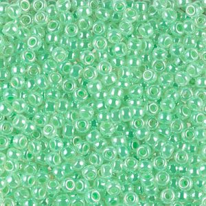 Miyuki 8-520 8/0 Mint Green Ceylon Seed Beads - 5 or 10 gm