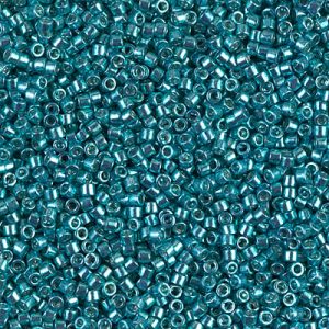Miyuki Delica DB427 / DB0427  11/0 Galvanized Dark Aqua Blue Cylinder/Tube Beads - 5 or 10 gm