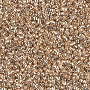 Miyuki Delica DB433 / DB0433 11/0 Galvanized Champagne Cylinder/Tube Beads - 5 or 10 gm