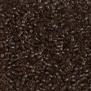Miyuki Delica DB715 / DB0715 11/0 Transparent Taupe Cylinder/Tube Beads, 5 nebo 10 gm