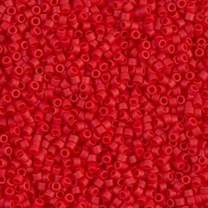 Miyuki Delica DB753 / DB0753  11/0 Matte Opaque Dark Red Cylinder/Tube Beads - 5 or 10 gm
