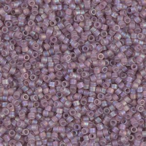 Miyuki Delica DB857 / DB0857  11/0 Matte Transparent Smoky Amethyst AB Cylinder/Tube Beads - 5 or 10 gm