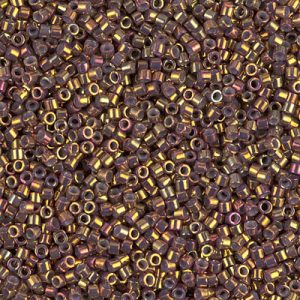 Miyuki Delica DB1010 Metallic Earth Batik Luster Cylinder/Tube Beads - 5 or 10 gm