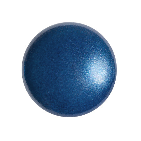 Cabochon par Puca® 18 mm Rond 03000-70036 Perle Tchèque Perle Bleu Foncé - 1 Perle