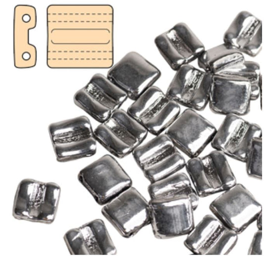 Czech Fixer 8 x 7 mm 00030-27000 Perles de Labrador complètes en cristal - 6 ou 10 perles