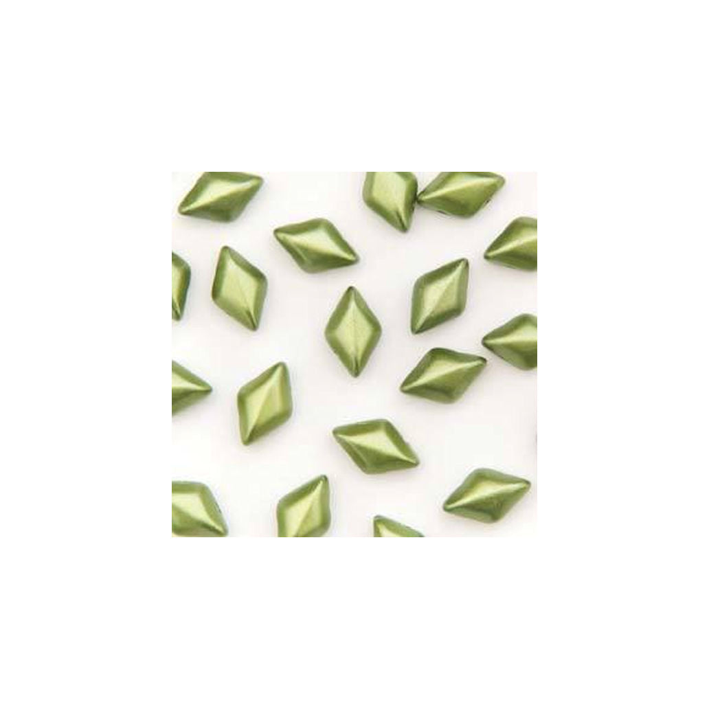 Matubo Mini Gemduo 6 x 4 mm 02010-25034 Perles Olivine Pastel - 20, 30, 40 ou 50 Perles