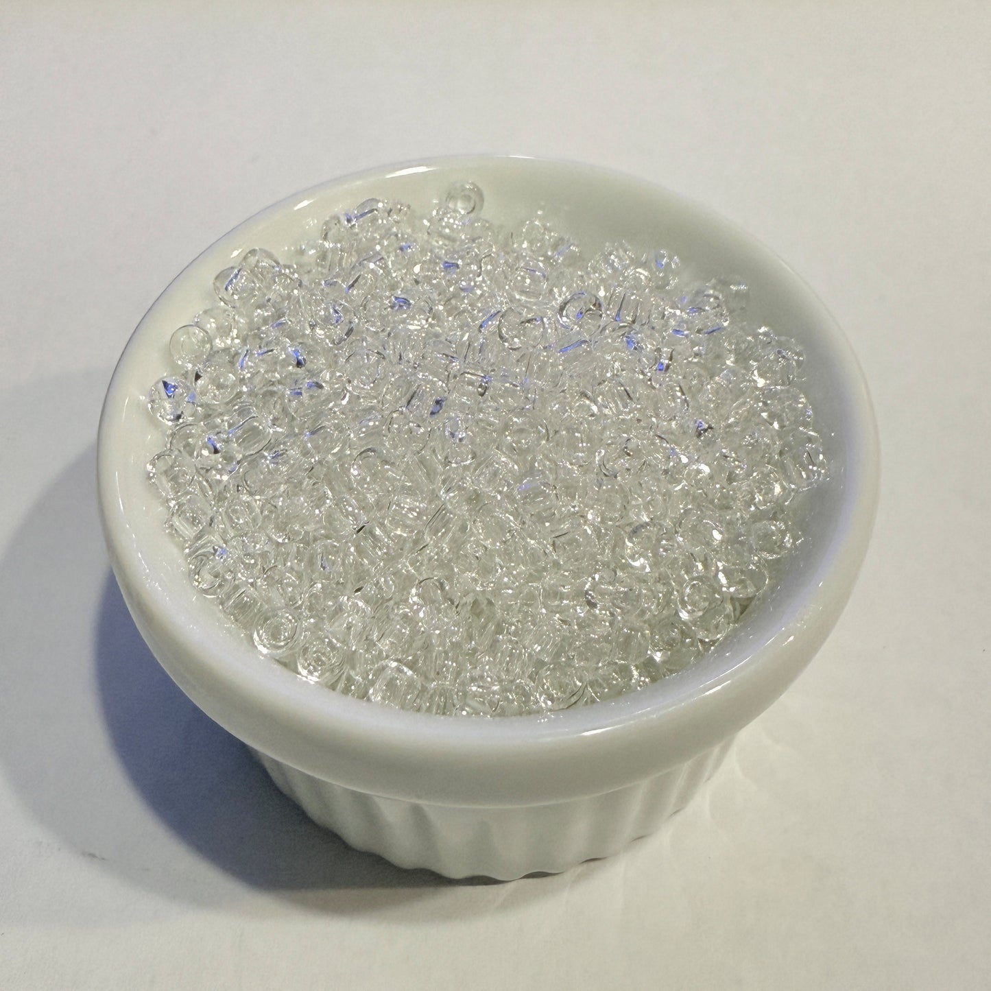 Dyna-Mites™ 8/0 Round Hole Transparent Clear 4436SB Seed Beads - 5 or 10 gm