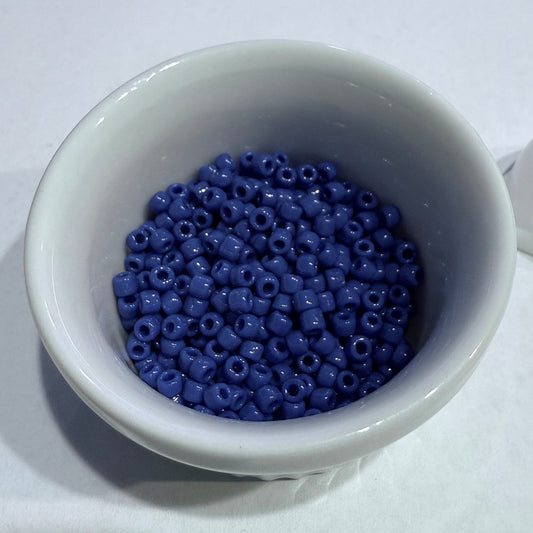 Dyna-Mites™ 8/0 Round Hole Opaque Medium Blue 8248SB Seed Beads - 5 gm