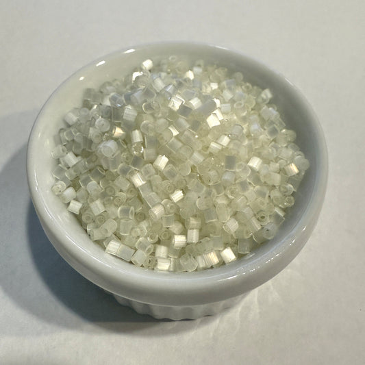 Dyna-Mites™ 11/0 Round Hole Silk Eggshell 1883SB Seed Beads - 5 or 10 gm