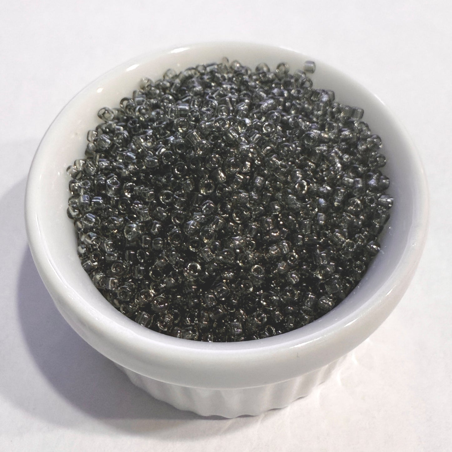 Dyna-Mites™ 11/0 Round Hole Transparent Grey 4744SB Seed Beads - 5 gm