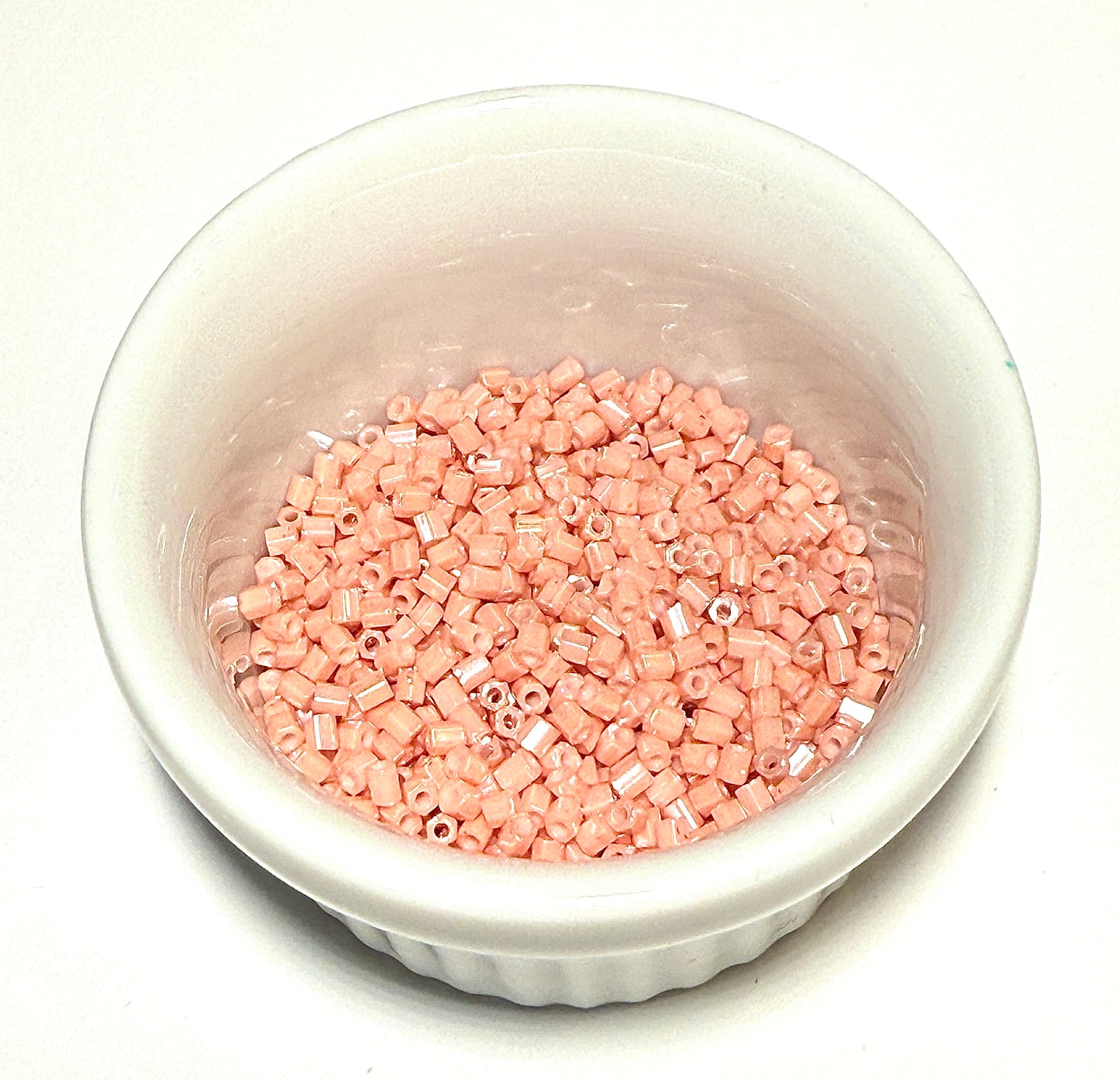 Miyuki 11C-429 Two Cut 11/0 Opaque Salmon Luster Hex Seed Beads - 5 or 10 gm