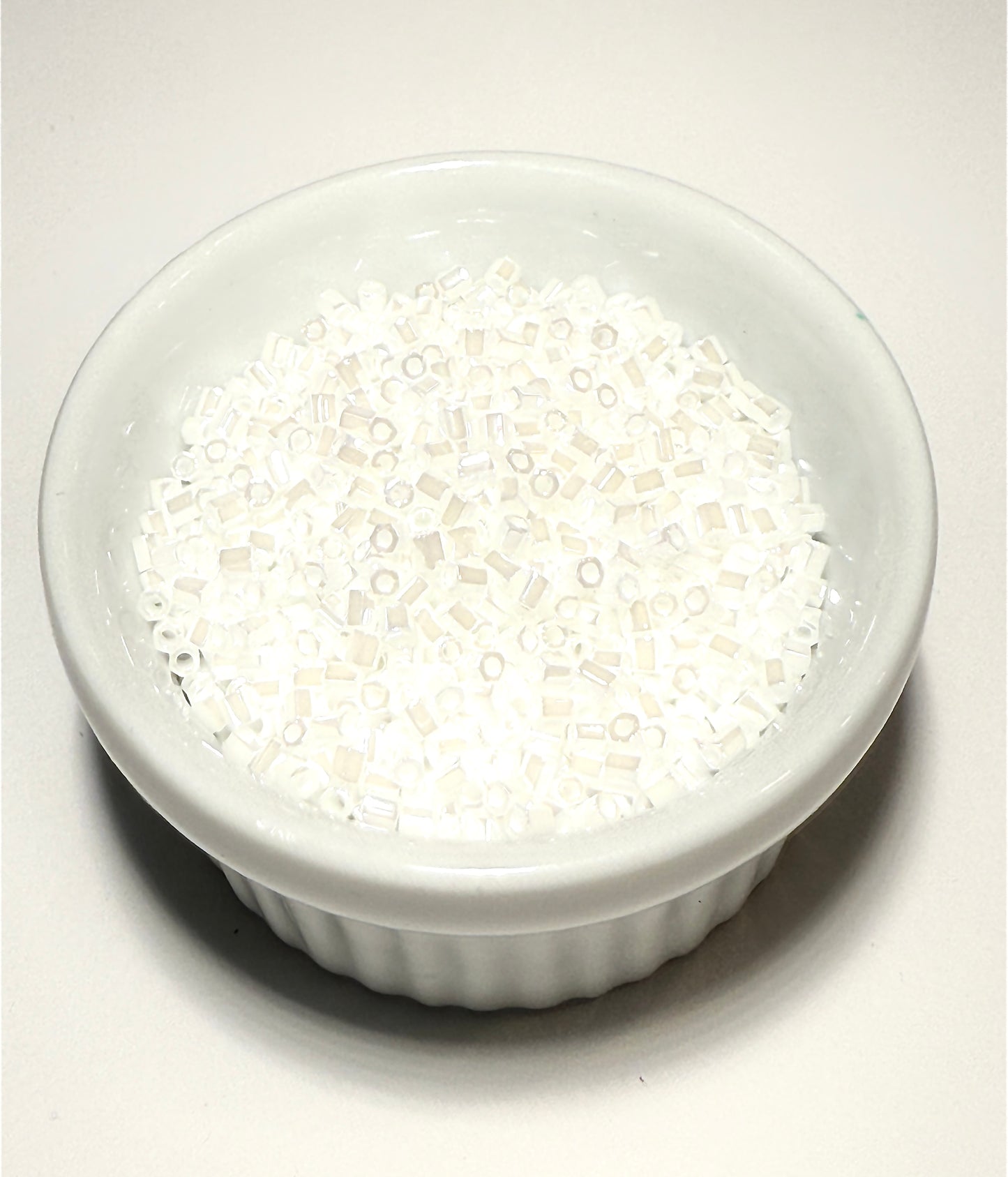 Miyuki 11C-420  Two Cut 11/0  White Pearl Ceylon  Hex Seed Beads - 5 or 10 gm