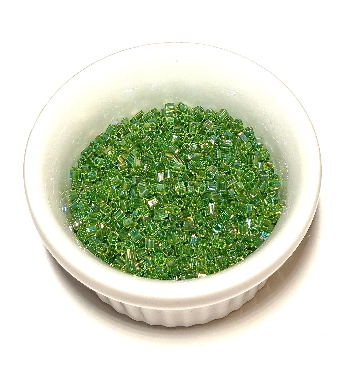 Miyuki 11C-341 Two Cut 11/0 Chartreuse Lined Crystal AB Hex Seed Beads - 5 or 10 gm