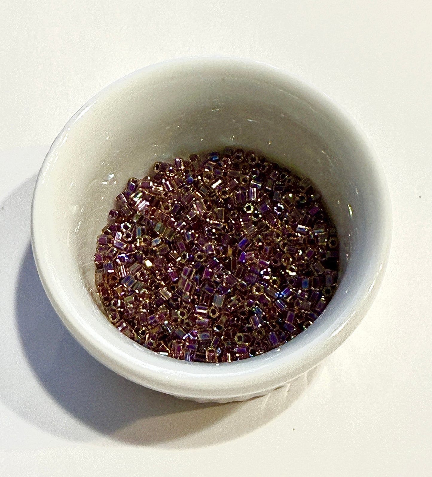 Miyuki 11C-342 Two Cut 11/0  Berry Lined Light Topaz AB Hex Seed Beads - 5 or 10 gm