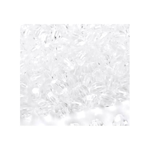 5 mm Transparent Clear Round Acrylic Beads for Kids / Crafts - 10 Beads