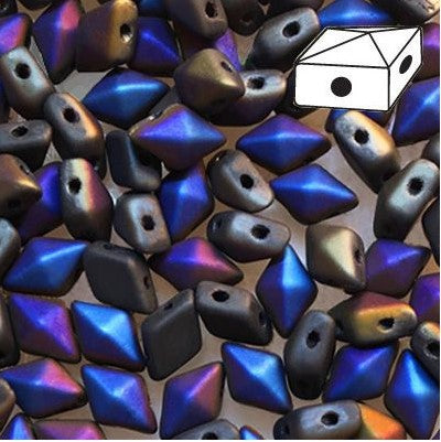 Bead Master Diamonduo 8 x 5 mm 23980-22271 Jet Azuro Mat - 40 Perles