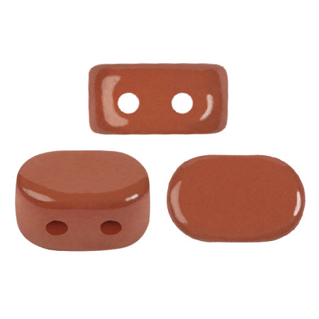 Lipsi® par Puca® 03000-335007 La Divine Terracotta 4 x 7 mm 2-dírkové české skleněné korálky - 30 korálků