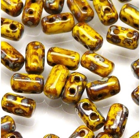 Matubo Rulla 83120-43400 Perles Picasso Citron 3 x 5 mm, 5 g