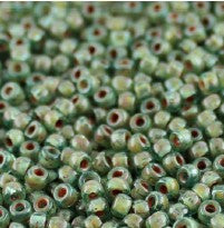 Matubo 60020-86800 - Perles de graines de travertin aigue-marine 8/0 - 5, 10, 20, 50 ou 100 g