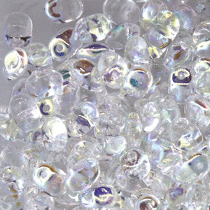 Matubo Superuno 2.5 x 5 mm 00030-28701  Crystal AB Beads - 5 or 10 gm