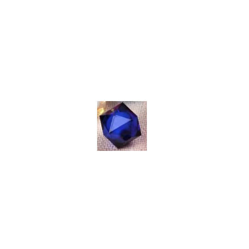 8 mm Transparent Dark Blue with White Bead in Bead Faceted Cube/Square Acrylic Beads for Kids / Crafts - 30 Beads