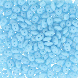 Matubo Superduo 2.5 x 5 mm 63030  Turquoise Blue Beads - 5 or 10 gm