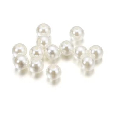 3 mm Off-White Pearl Round Acrylic Beads for Kids / Crafts - 200 Beads