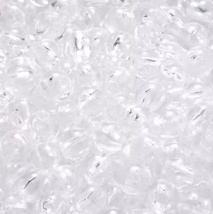 8 mm Transparent Clear Round Acrylic Beads for Kids / Crafts - 50 Beads