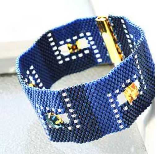 Indigo Bracelet Free Digital Download Beading Pattern/Tutorial/Instructions/How To (DO NOT ADD TO CART - Click on Link on Pattern Page)