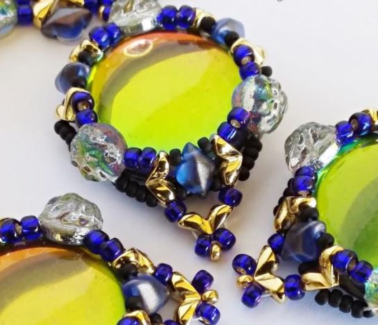 Náhrdelník a náušnice Mitakas Jade's Eyes Zdarma digitální stažení vzor korálků/návod/návod/jak na to (klikněte na odkaz níže)