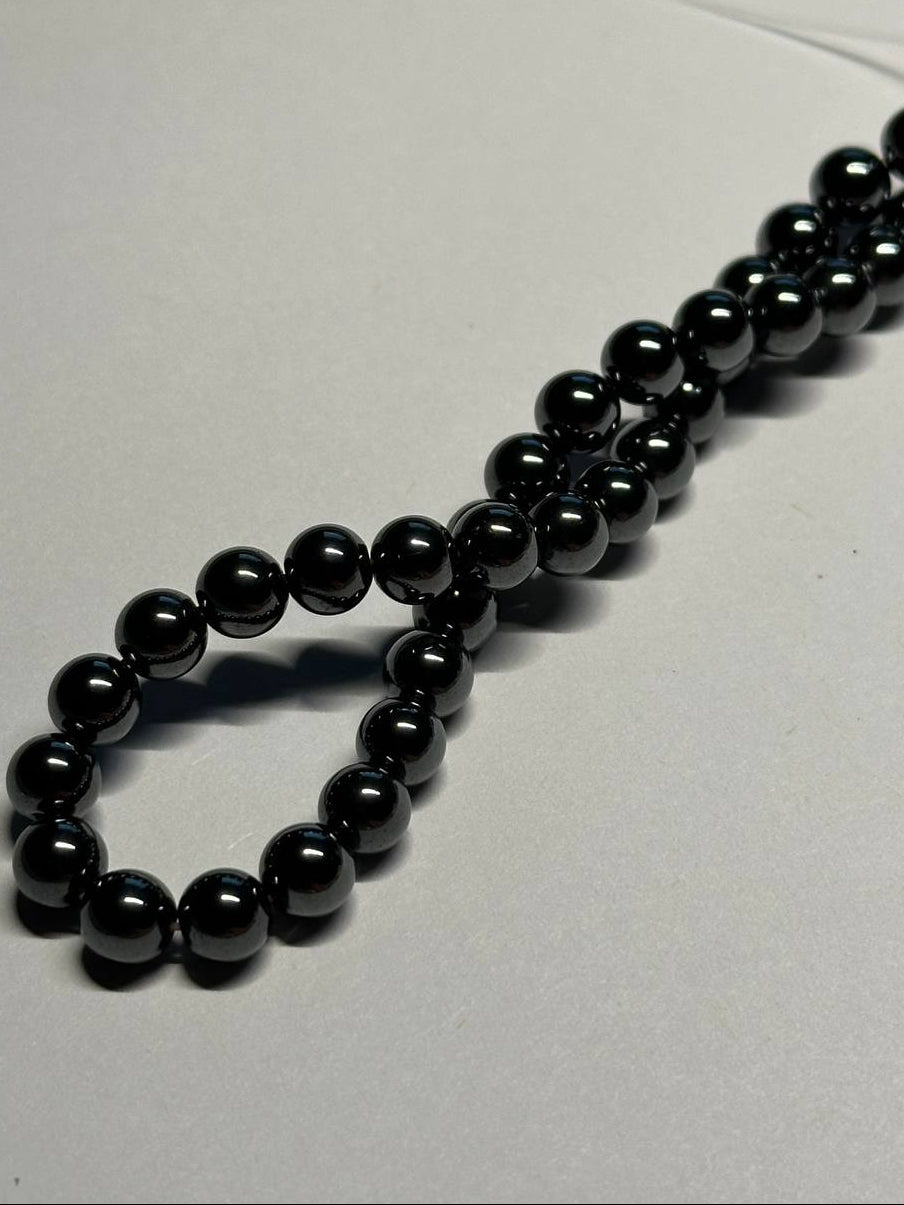 black hematite beads