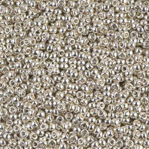 Miyuki 11-1051   11/0 Galvanized Silver Seed Beads - 5 or 10 gm