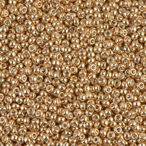 Miyuki 11-1052 Perles de rocaille dorées galvanisées 11/0 - 5 ou 10 g