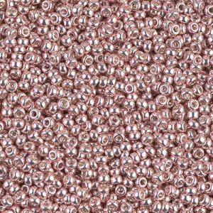 Miyuki 11-1086 11/0 Perles de graines de rose clair galvanisées - 5 ou 10 g