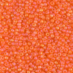 Miyuki 11-138FR 11/0 Transparent Matte Orange AB rokajl - 5 nebo 10 g
