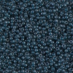 Miyuki 11-390 11/0 Perles de rocaille lustre bleu acier transparent - 5 ou 10 g